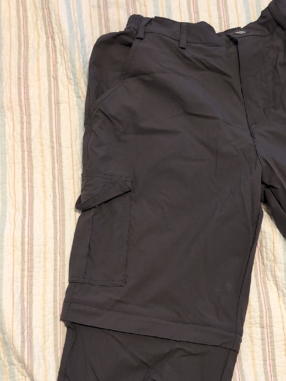 🌼Convertible Cargo Pants - Dark Gray - Picture 6 of 9
